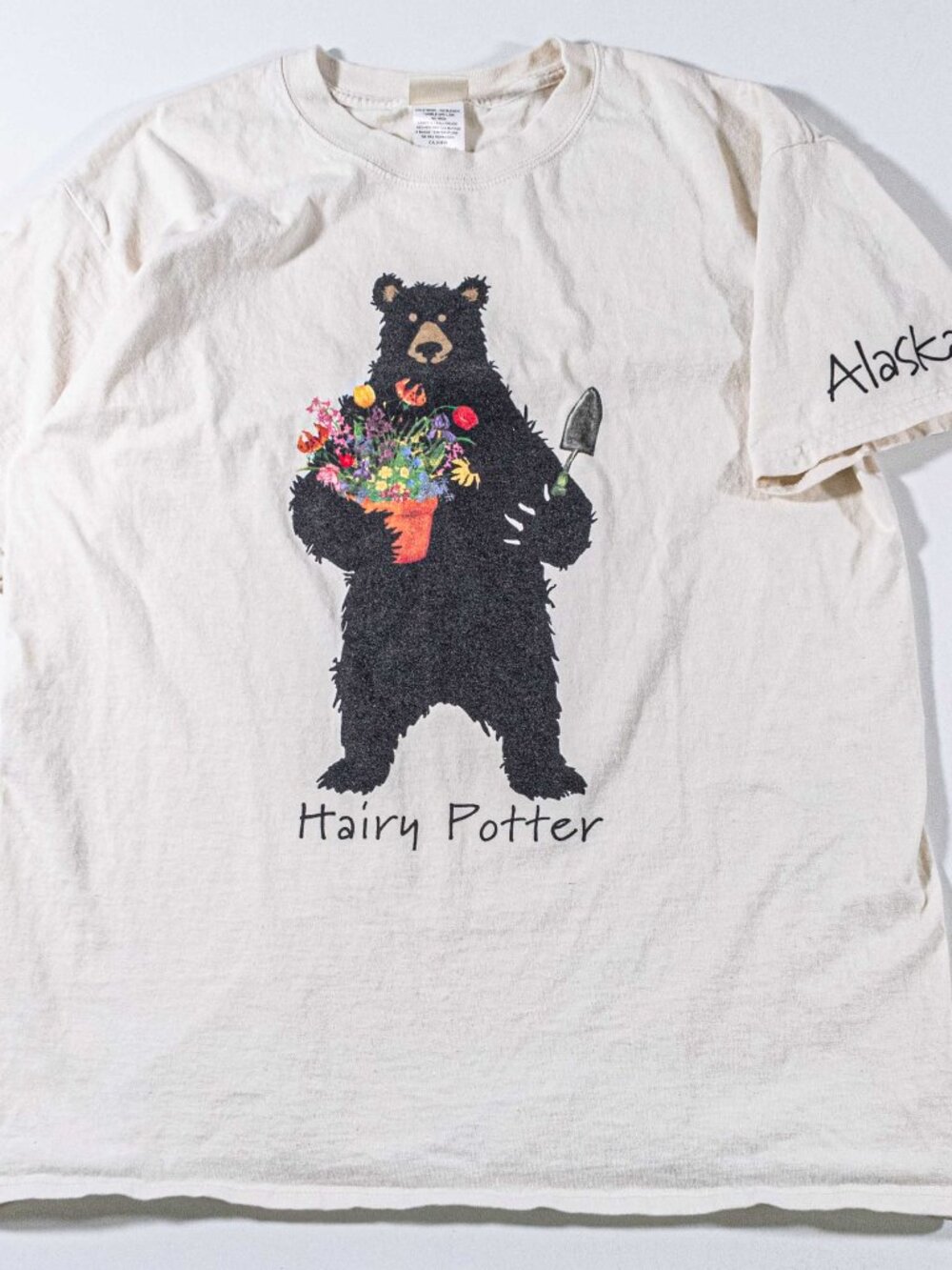 Hatley Hairy Potter Bear Shirt Large Alaska Parody Funny Y2K Vintage